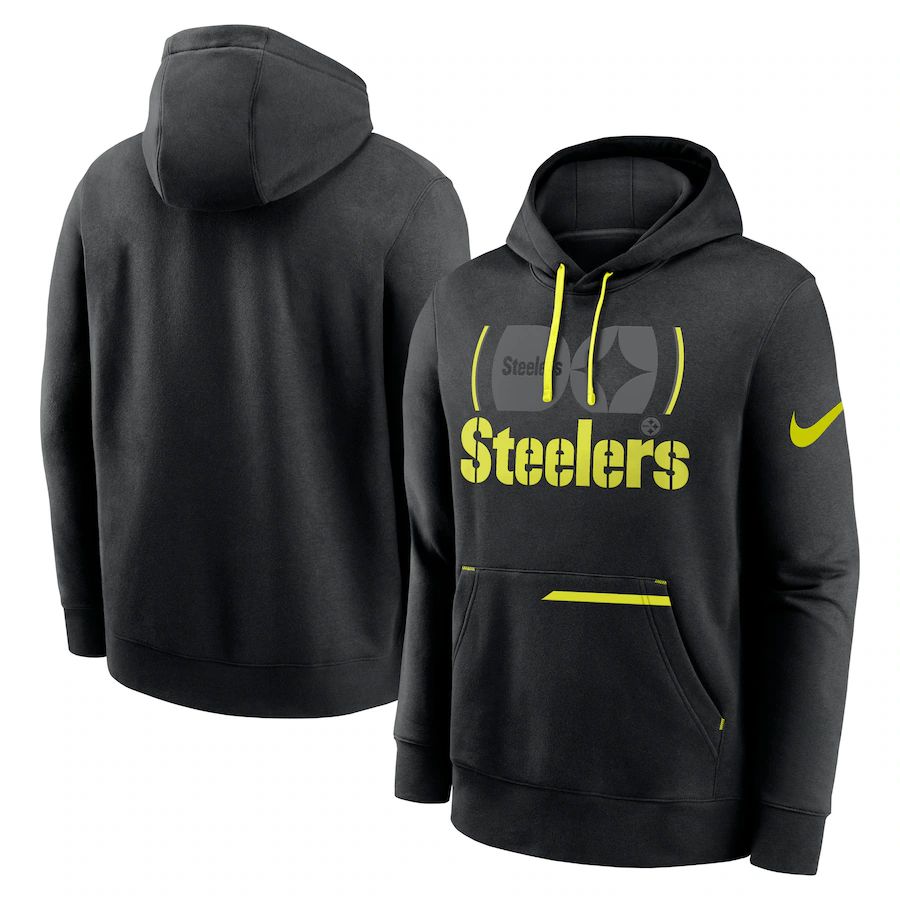 Men 2023 NFL Pittsburgh Steelers black Sweatshirt style 2